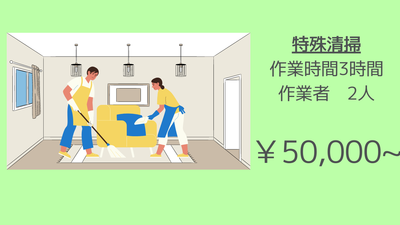 特殊清掃　￥50000